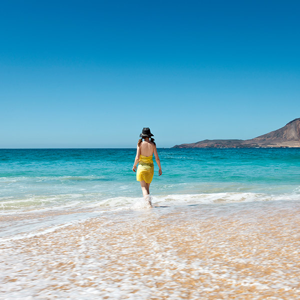 "Rhodos spain girl on the beach"