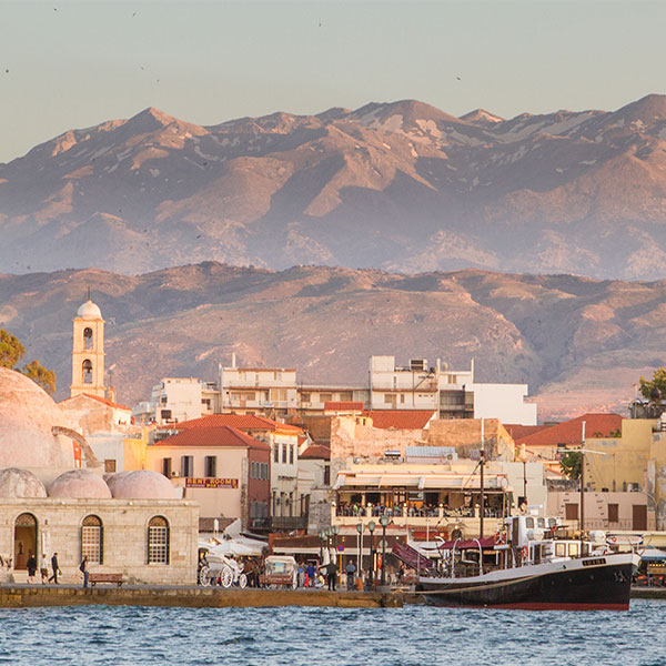 View over Chania, Crete, fly to Chania with Norwegian