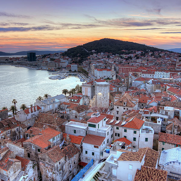 View over Split, fly to Split with Norwegian