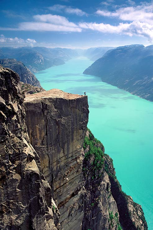 View over Pulpit rock, Stavanger, fly to Stavanger with Norwegian